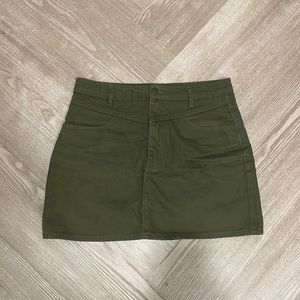Green Jean skirt. Forever 21. Size medium.